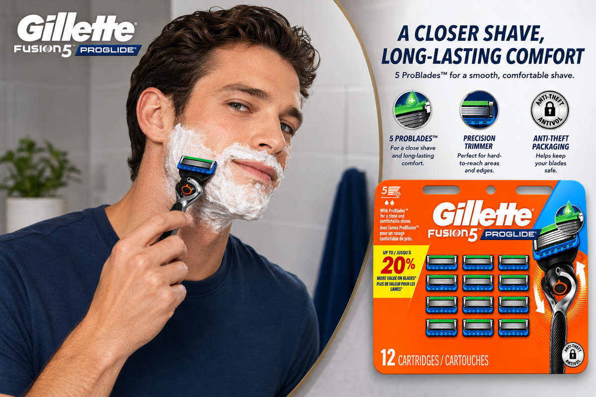 Gillette Fusion5 ProGlide 12 Cartridges